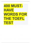 400 Must-Have Words for the TOEFL..