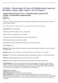 Test Bank - Pharmacology for Nurses-A Pathophysiologic Approach,  6th Edition (Adams, 2020), Chapter 1-50 | All Chapters.