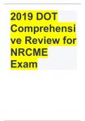 DOT Comprehensive Review for NRCME Exam Questions & Detailed Answers 2024