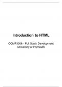 1 - Introduction to HTML