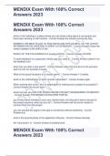 MENDIX Exam With 100% Correct Answers 2023