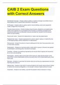 CAIB 2 Exam Questions with Correct Answers 