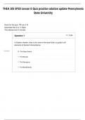 THEA 105 SP20 Lesson 6 Quiz practice solution update Pennsylvania State University