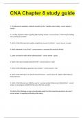 CNA Chapter 8 study guide