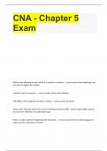 CNA - Chapter 5   Exam  