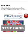 Test Bank For Davis Advantage for Pathophysiology: Introductory Concepts and Clinical Perspectives 3rd Edition by (Capriotti), Chapter 1 - 46 > Download as Pdf File <