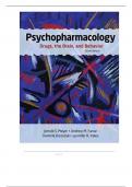 TEST BANK FOR PSYCHOPHARMACOLOGY: DRUGS, THE BRAIN AND BEHAVIOR 4TH EDITION BY MEYER,100% CORRECT ANSWERS, GRADED A+