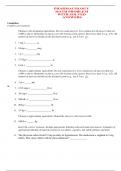 PHARMACOLOGY MATH PROBLEM WITH SOLVED ANSWERS