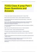 Bundle For TCEQ Exam Questions with All Correct Answers