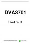 DVA3701 EXAM PACK 2024