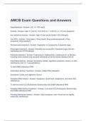 AMCB Exam Questions and Answers