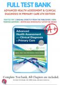 Advanced Health Assessment & Clinical Diagnosis in Primary Care  Dains Test Bank