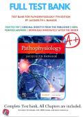 Test Bank For Pathophysiology 7th Edition by Jacquelyn L. Banasik Chapter 1-54 |9780323761550| All Chapters with Answers and Rationals