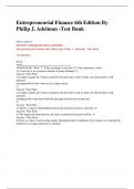 (CHAPTER 6)Entrepreneurial Finance 6th Edition By Philip J. Adelman -Test Bank ||QUESTIONS WITH VERIFIED ANSWERS 2023/2024