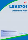 LEV3701 Latest Exam Pack (2023) - Oct/Nov [A+]