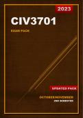 CIV3701 Updated Exam Pack (2023) - Oct/Nov [A+]