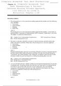 (Complete Answered) Test Bank Pharmacology  A Patient-Centered Nursing Process  Approach, 11th Edition by Linda E.  McCuistion Chapter 1-58 TESTBANKWORLD.ORG Chapter 01: (Complete Answered) Test  Bank Pharmacology A PatientCentered Nursing Process Approa