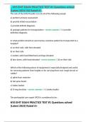 NYS EMT EXAM PRACTICE TEST #1 Questions solved (Latest 2023/24) Rated A+