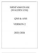 NRNP 6568 EXAM ( WALDEN UNI ) QNS & ANS VERSION 2 20232024.p