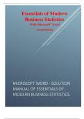 Test Bank for Essentials of Modern Business Statistics 2nd edition with microsoft excel.pdf