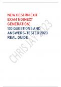 NEW HESI RN EXIT EXAM NG(NEXT  GENERATION