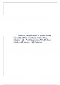 Test Bank - Foundations of Mental Health Care, 6th, 7th and 8th Edition by Morrison-Valfre | All Chapters