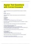 Appian Test Questions with Correct Answers