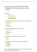 PHYS 273 ULTIMATE QUESTIONS AND ANSWERS (Actual quiz 100% correct)