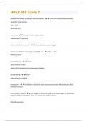 HPEX 310 Exam 2 Questions With Complete Solutions Graded A+