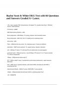 Baylor Scott & White EKG Test with 66 Questions and Answers Graded A+ Latest & Baylor Scott & White EKG test with Correct Answers Graded A+ 2024.