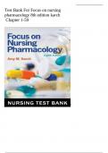 Test Bank For Focus on nursing pharmacology 8th edition karch Chapter 1-59