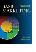 Basic Marketing A Marketing Strategy Planning Approach 19th Edition by Perreault Test Bank