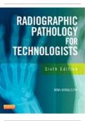 Test Bank For Radiographic Pathology for Technologists 6th Edition. 