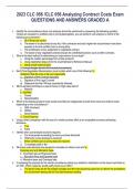 2023 CLC 056 /CLC 056 Analyzing Contract Costs Exam QUESTIONS AND ANSWERS GRADED A 