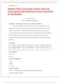 Revised_MATH_533_Course_Project_Part B (1) Latest Update 2023 Download To Pass Guaranteed A+ Top Ranked….docx