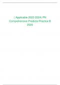 PN comprehensive predictor practice B 2020