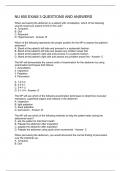 NU 650 EXAM 3 QUESTIONS AND ANSWERS