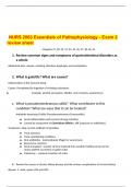 NURS 2063 Essentials of Pathophysiology - Exam 2 review sheet