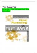 Test Bank For Introductory Clinical Pharmacology 12th Edition Susan M Ford Chapter 1-54 | Complete Guide 2023