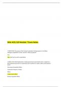 DAU ACQ 120 Module 7 Exam Notes 2023/24