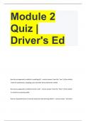 Module 2 Quiz | Driver's Ed