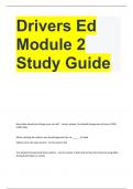 Drivers Ed Module 2 Study Guide