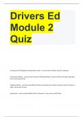 Drivers Ed Module 2 Quiz