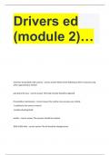 Drivers ed (module 2)…