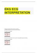   EKG ECG INTERPRETATION Questions & Detailed Answers 2024