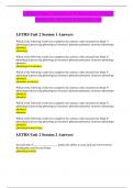 LETRS Unit 2 Session 1-8 Answers LATEST  UPDATE 2023|2024 RATED A+