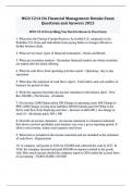 WGU C214 OA Financial Management Retake Exam Questions and Answers 2023