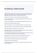 Special Points Exam Bundle