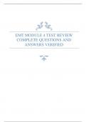 EMT MODULE 4 TEST REVIEW COMPLETE QUESTIONS AND ANSWERS VERIFIED