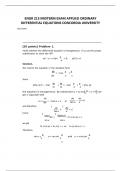 ENGR 213 MIDTERM EXAM APPLIED ORDINARY DIFFERENTIAL EQUATIONS CONCORDIA UNIVERSITY